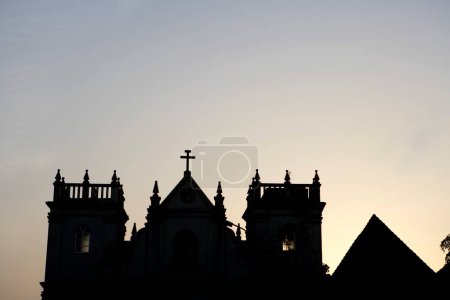 Photo for Sunrise at Church Of St. John Of God , UNESCO World Heritage Site , Old Goa , Velha Goa , India - Royalty Free Image