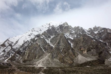 Snow peaks Gangotri Uttarakhand India Asia