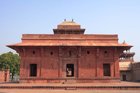 Foto de Jodh Bais palacio en Fatehpur Sikri construido durante la segunda mitad del siglo 16, Agra, Uttar Pradesh, India Patrimonio de la Humanidad por la UNESCO - Imagen libre de derechos