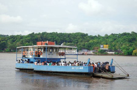 Photo for Ferry on Mandovi river Panjim Goa Maharashtra India Asia September 2010 - Royalty Free Image