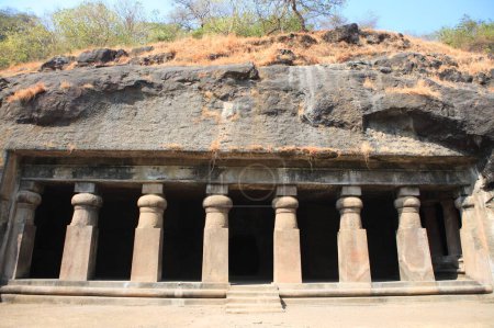 Photo for Elephanta caves world heritage site , Bombay Mumbai , Maharashtra , India - Royalty Free Image
