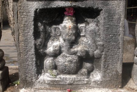 Foto de Estatua del señor Ganesh Ganpati en el templo de Shree Meenakshi Sundareswara, Madurai, Tamil Nadu, India - Imagen libre de derechos