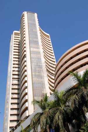 Bombay Stock Exchange BSE building , Fort , Bombay Mumbai , Maharashtra , India