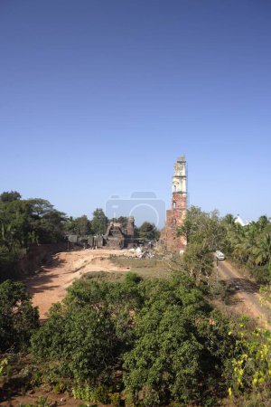 Téléchargez les photos : Tour De L'église De Saint Augustin, Site Du Patrimoine Mondial De L'UNESCO, Vieux Goa, Velha Goa, Inde - en image libre de droit