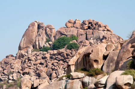 Foto de Montaña de granito más audaz, Hampi, Karnataka, India - Imagen libre de derechos