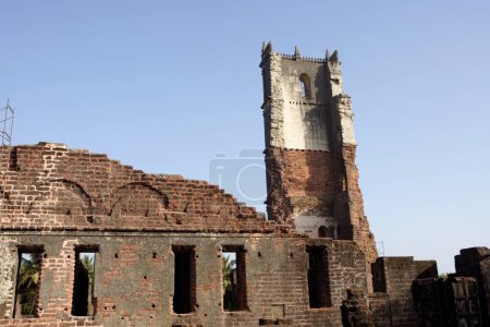 Photo for Tower of Church of St. Augustine , UNESCO World Heritage , Old Goa , Velha Goa , India - Royalty Free Image