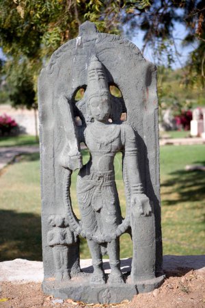 Photo for Veerbhadra Avatar , Hampi , Vijayanagar , UNESCO World Heritage , Deccan plateau , Taluka Hospet , District Bellary , Karnataka , India - Royalty Free Image