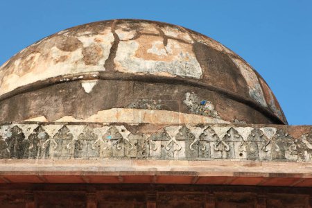 Téléchargez les photos : Vue du dôme de jama masjid, Mandu, Dhar, Madhya Pradesh, Inde - en image libre de droit