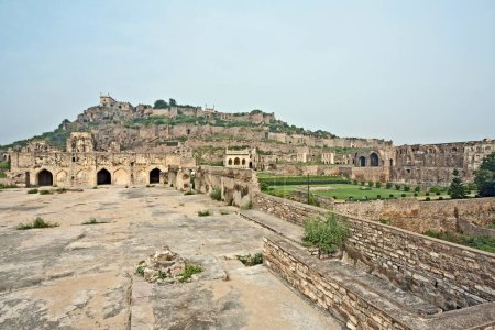 Téléchargez les photos : Golconda Fort, Hyderabad, Andhra Pradesh, Inde - en image libre de droit