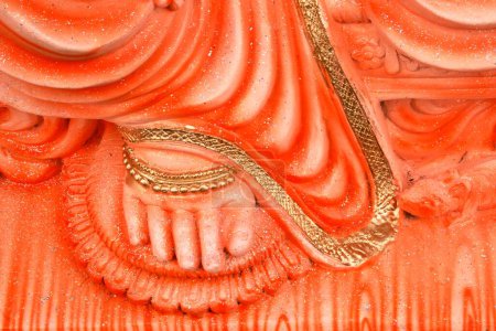 Foto de Resumen del ídolo del señor ganesha dedo del pie elefante cabeza dios, Pune, Maharashtra, India - Imagen libre de derechos