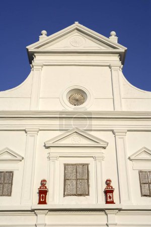 Téléchargez les photos : Eglise Notre-Dame du Mont construite en 1510 après JC, site du patrimoine mondial de l'UNESCO, Old Goa, Velha Goa, Inde - en image libre de droit