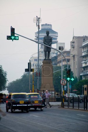 Photo for Statue of sir dinshaw edulji wacha , Bombay , Mumbai , Maharashtra , India 10_12_2009 - Royalty Free Image