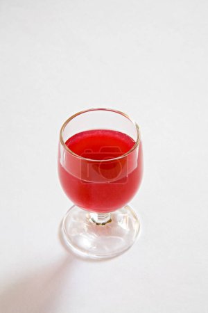Photo for Drink , Pomegranate Anardana glass of pulp good for health - Royalty Free Image