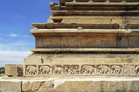 Téléchargez les photos : Mahanavami Didda, Hampi, Vijayanagar, Dist Bellary, Karnataka, Inde Patrimoine mondial de l'UNESCO - en image libre de droit
