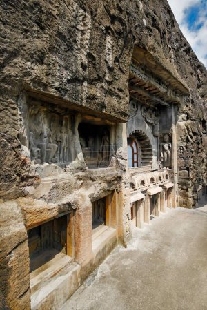 Téléchargez les photos : Grottes d'Ellora, kailash, Aurangabad, Maharashtra, Inde - en image libre de droit