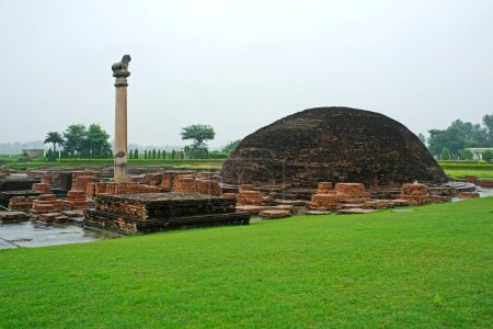 Photo for Ashoka pillar , Kolhua , Vaishali , Bihar , India - Royalty Free Image