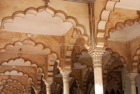 Téléchargez les photos : Mehrabs of darbar hall, fort rouge, Agra, Uttar Pradesh, Inde - en image libre de droit