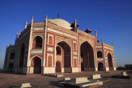 Foto de Tumba de Humayuns construida en 1570, Delhi, India Patrimonio de la Humanidad por la UNESCO - Imagen libre de derechos