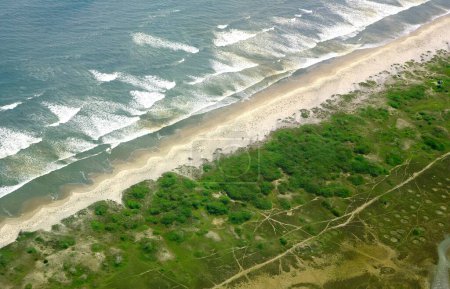 Photo for Aerial view of beach , Andhra Pradesh , India - Royalty Free Image