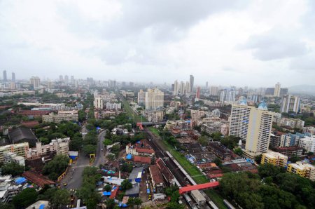 Foto de Vista aérea de byculla y lalbaug, Bombay Mumbai, Maharashtra, India - Imagen libre de derechos
