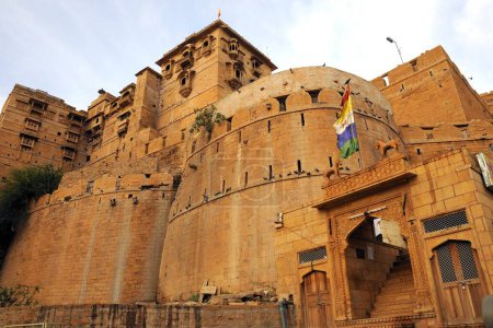 Vorderseite der Festung Jaisalmer, Rajasthan, Indien