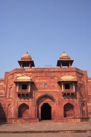 Photo for Jodh Bais palace in Fatehpur Sikri built during second half of 16th century , Agra , Uttar Pradesh , India UNESCO World Heritage Site - Royalty Free Image