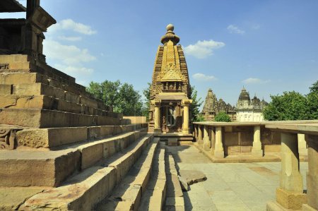 Téléchargez les photos : Temples Khajuraho lakshmana dans le madhya pradesh Inde - en image libre de droit