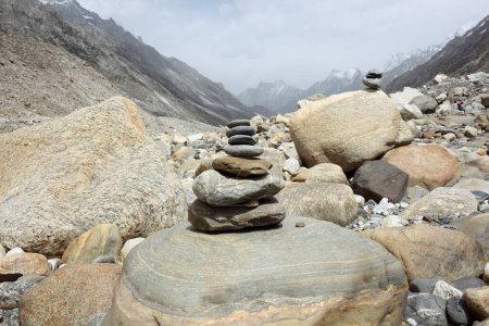 Steinformation Gangotri Uttarakhand Indien