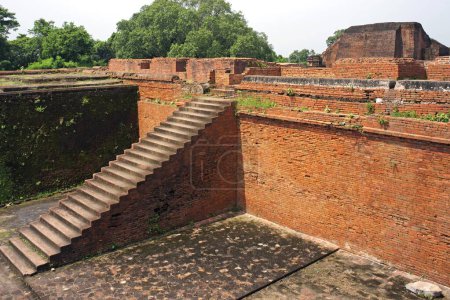 Photo for Remains of ancient Nalanda university , Bihar , India - Royalty Free Image