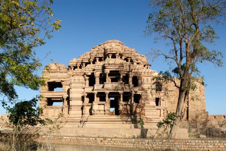 Patrimoine architectural, temple Gwalior sas bahu, Madhya Pradesh, Inde