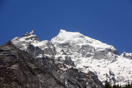 Montagne de neige Gaumukh Gangotri Uttarakhand Inde Asie