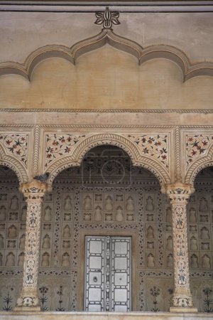 Photo for Agra fort built in 16th century by Mughal emperor , Agra , Uttar Pradesh , India UNESCO World Heritage Site - Royalty Free Image