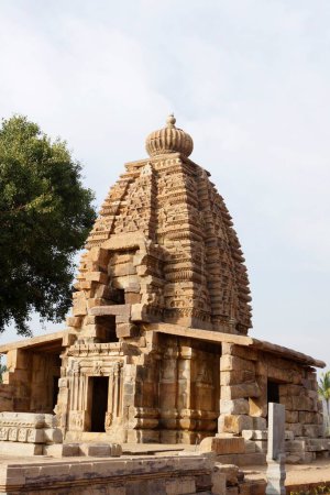 Foto de Templo de Galganatha, Pattadakal, Patrimonio de la Humanidad por la UNESCO, Chalukya, Distrito Bagalkot, Meseta de Decán, Karnataka, India - Imagen libre de derechos