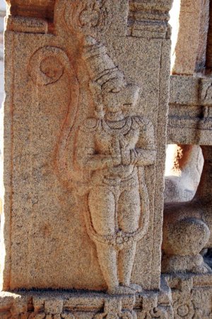 Foto de Escultura, complejo de templos Vijaya Vittala, ruinas Hampi Vijayanagar, Karnataka - Imagen libre de derechos