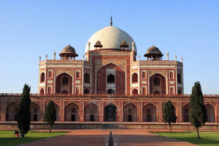 Photo for Humayuns tomb built in 1570 , Delhi, India UNESCO World Heritage Site - Royalty Free Image
