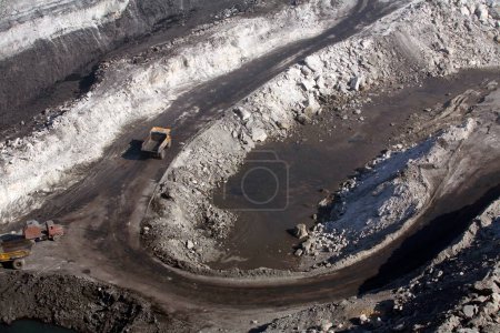 Foto de Panorámica de la mina de carbón en Jharkhand, India - Imagen libre de derechos