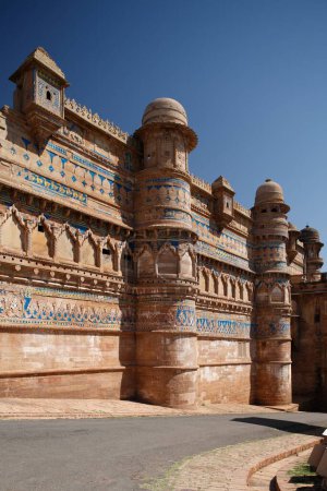Téléchargez les photos : Patrimoine architectural Fort de Gwalior, Madhya Pradesh, Inde - en image libre de droit