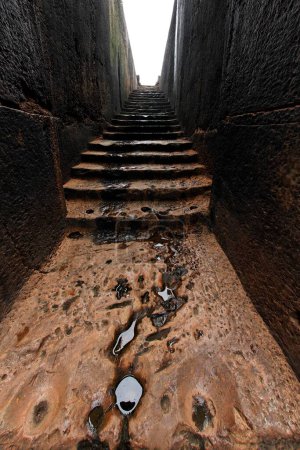 Téléchargez les photos : Patrimoine Bouddha site excavé, Ratnagiri, Orissa, Inde - en image libre de droit
