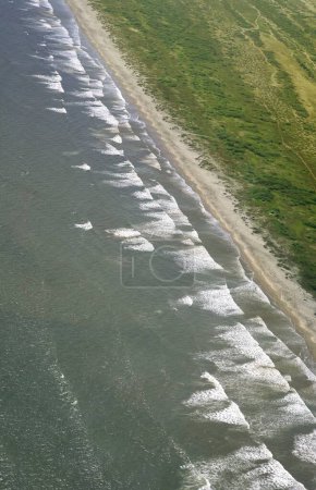 Photo for Aerial view of beach , Andhra Pradesh , India - Royalty Free Image