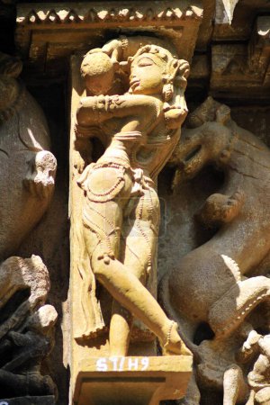 Khajuraho anmutige Apsaras tanzen lakshmana Tempel madhya pradesh indien