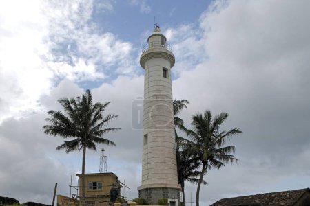 Photo for Point Utrecht bastion an 1938 light house , world heritage colonial heritage built by Dutch , Sri Lanka - Royalty Free Image