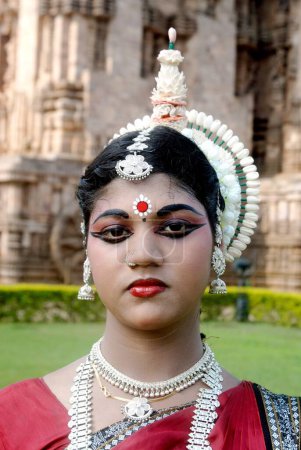 Photo for Dancer performing classical traditional odissi dance - Royalty Free Image