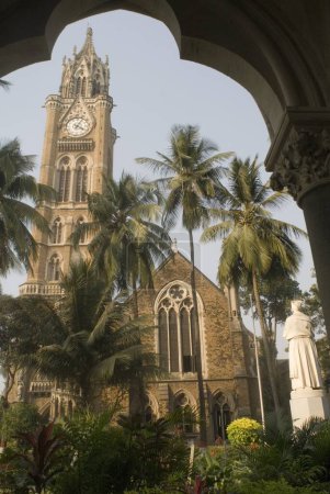 Photo for Rajabai Tower an iconic landmark at campus of Mumbai University in Bombay Mumbai Bombay , Maharashtra , India - Royalty Free Image