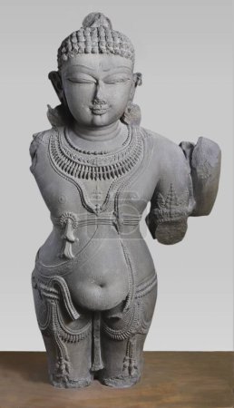 Photo for Vishnu incarnated as Vaman 11th century AD Kalchuri period Vaishnav cult , found at district Jabalpur , Madhya Pradesh , India - Royalty Free Image