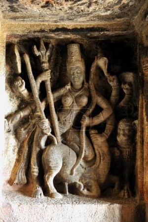 Foto de Brahmanical Cave Temple Ravanaphadi Aihole Karnataka India Asia Oct 2010 - Imagen libre de derechos