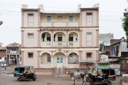 Photo for Building of a sheth mohanlal uttamchand dharmashala, Patan, Gujarat, India - Royalty Free Image