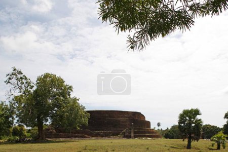 Téléchargez les photos : Stupa bouddhiste, site du patrimoine mondial, ville sacrée d'Anuradhapura, Sri Lanka - en image libre de droit