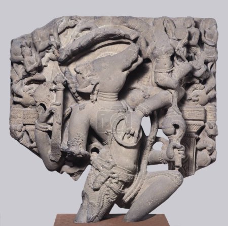 Vishnu incarnated as Varaha Period 11th century AD Kalchuri period , found at village Tewar , district Jabalpur , Madhya Pradesh , India