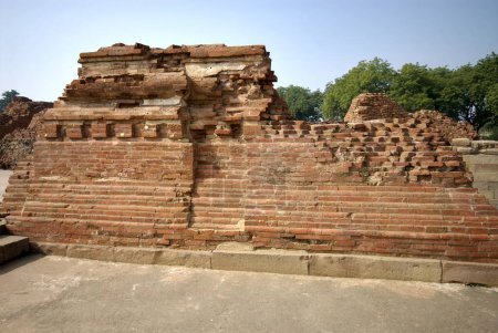 Photo for Ruined monasteries near Dhamekh stupa , Sarnath , Varanasi , Uttar Pradesh , India - Royalty Free Image