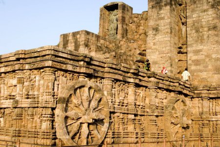 Téléchargez les photos : Temple solaire de Konarak Monument du patrimoine mondial ; Konarak ; Orissa ; Inde - en image libre de droit